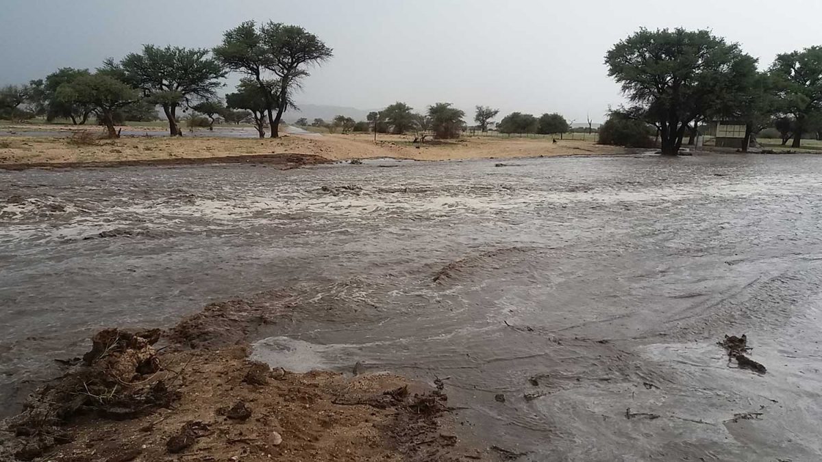 Road C28- Onanis river in Flood