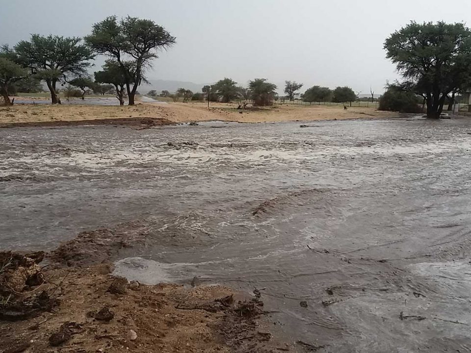 Road C28- Onanis river in Flood