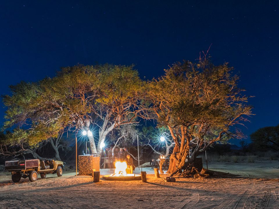 Long exposure shot of the camp kitchen