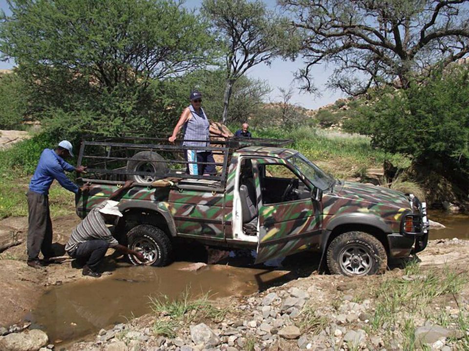 Picture of the rainy season around Donkerhuk West Farm in Namibia