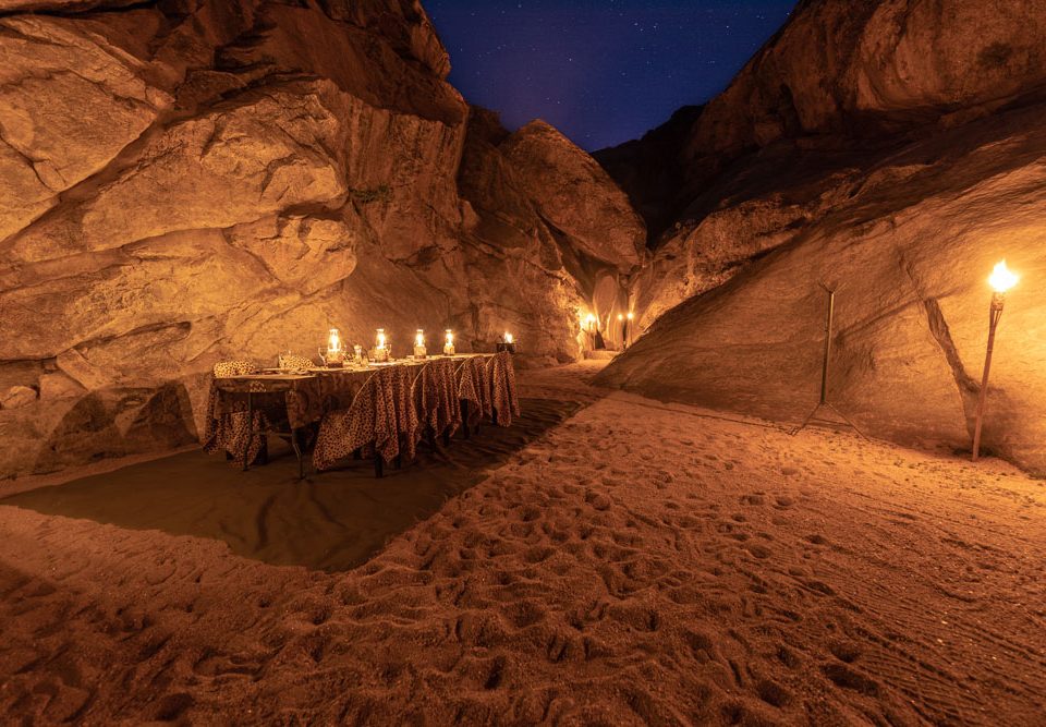 Canyon Dinner Donkerhuk West Safaris in Namibia