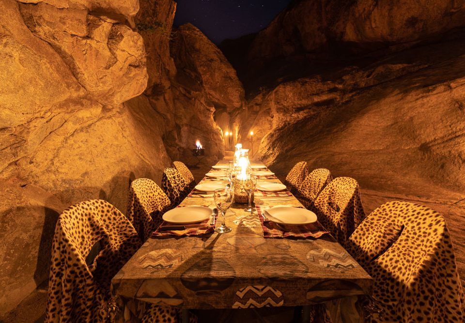 Canyon Dinner Donkerhuk West Safaris in Namibia